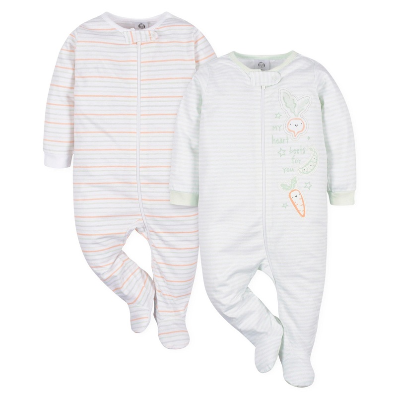 2-Pack Baby Neutral Vegetables Sleep ‘N Plays