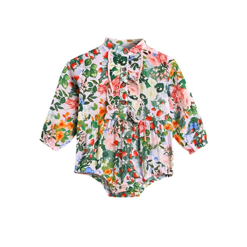 Alex & Ant – Peach Playsuit | Strawberry Pink