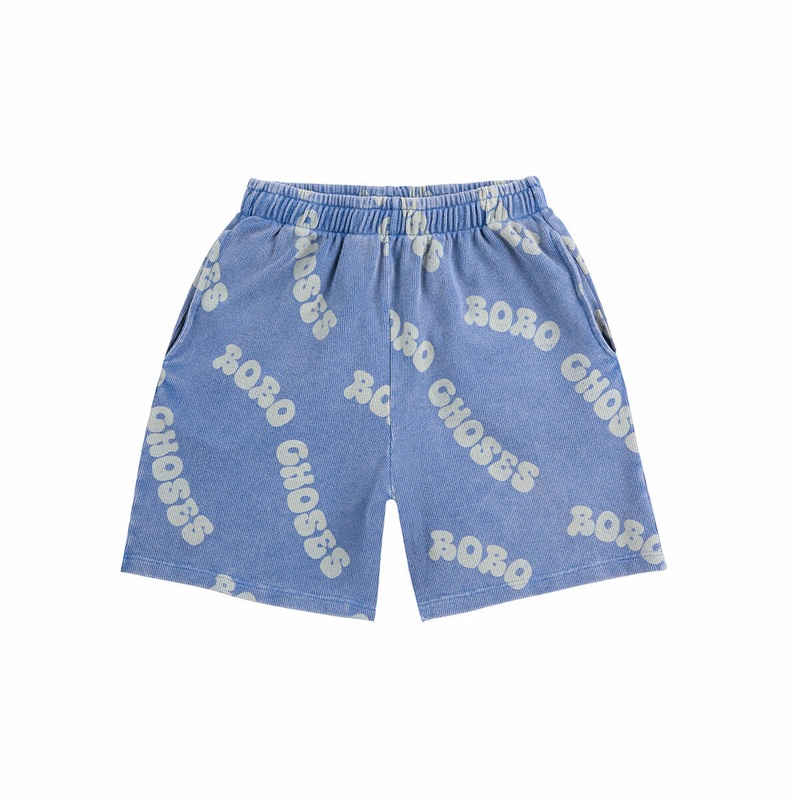Wavy Bobo Choses All Over Waffle Bermuda Shorts by Bobo Choses