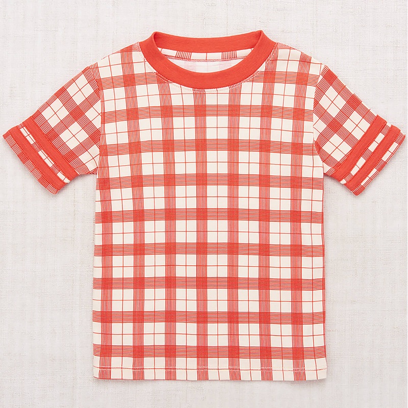 Rec Tee in Tomato Piazza by Misha & Puff