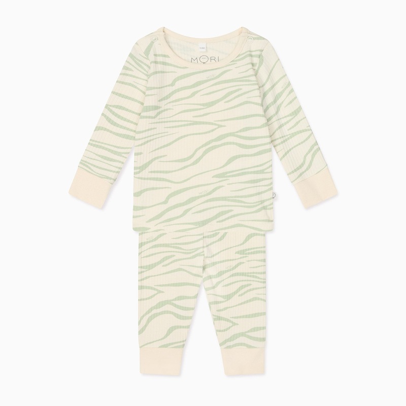 Zebra Stripe Ribbed Pyjamas