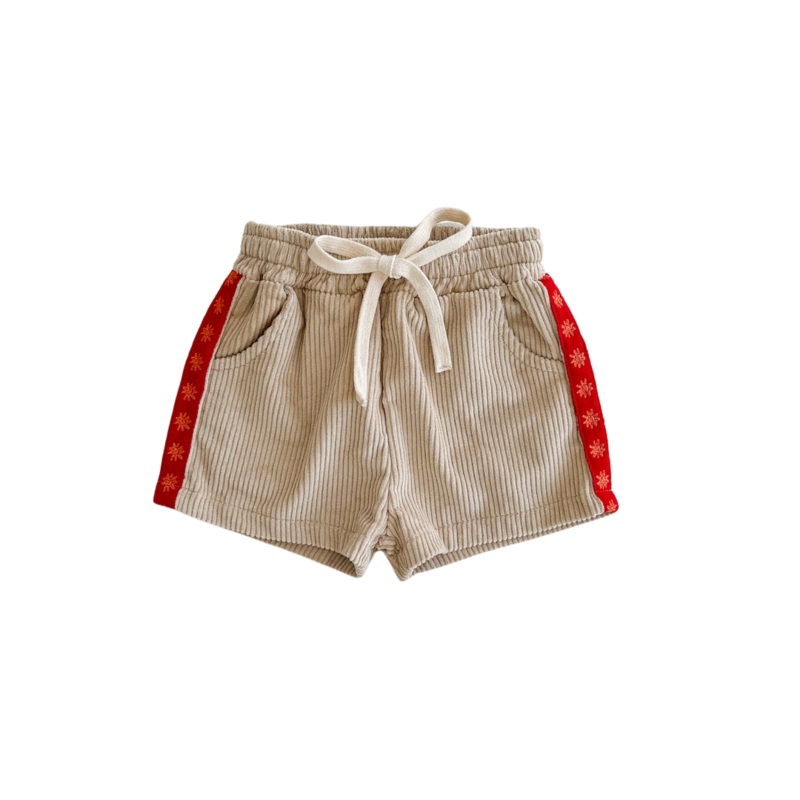 ZIGGY LOU CORD SHORTS – CHILLI