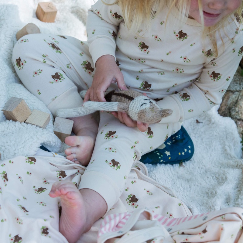 Autumn Squirrel Organic Pyjamas