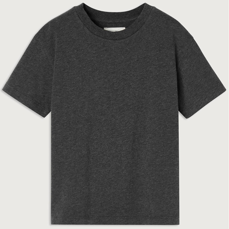 Gamipy Kid’s Round Neck T Shirt in Anthracite by American Vintage