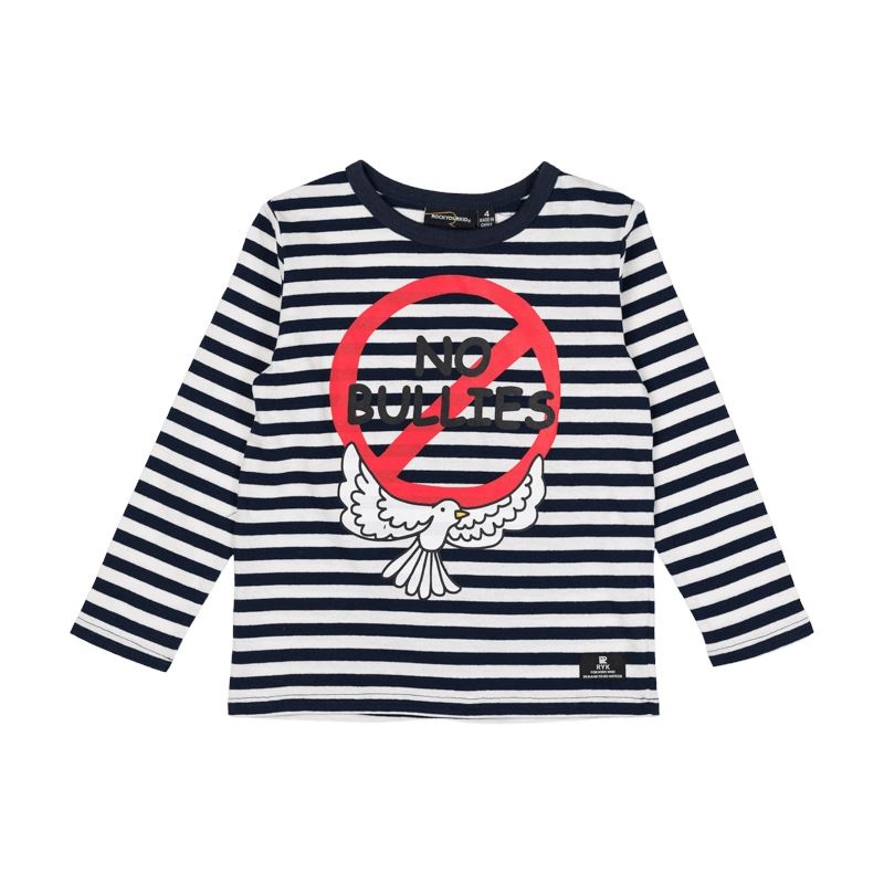 Rock Your Baby – No Bullies Boxy Fit LS T-Shirt