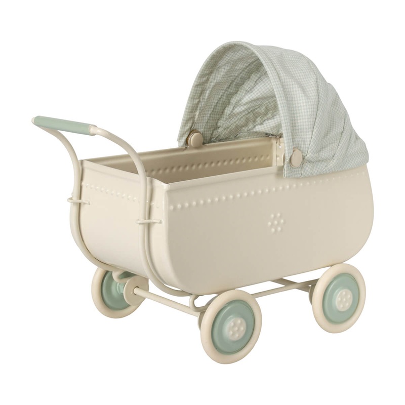Pram (Micro) in Blue by Maileg