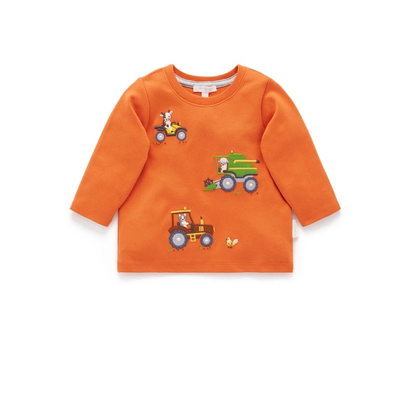 Purebaby – Working on the Farm Thick Tee