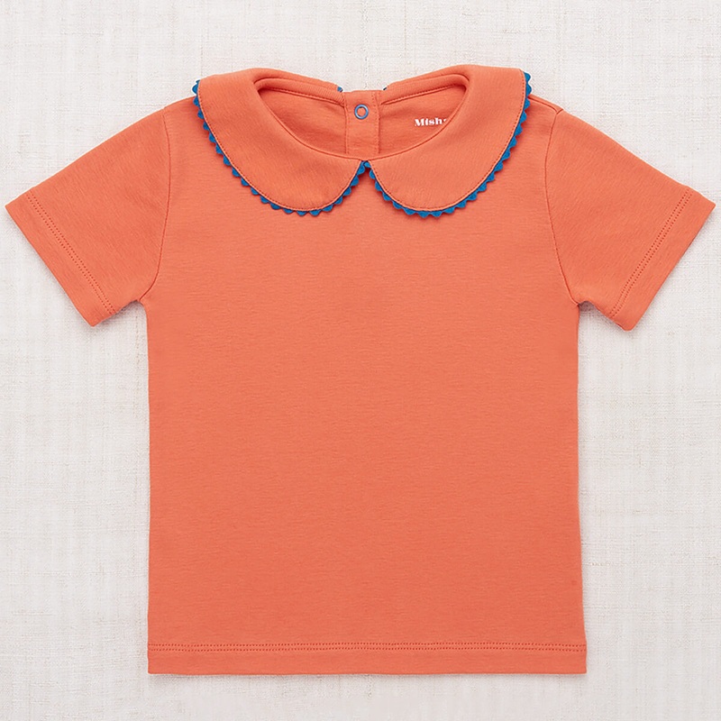 Rickrack Collar Tee in Gamberetto by Misha & Puff
