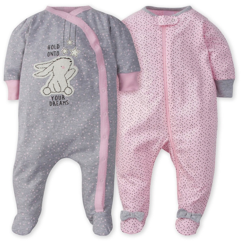 2-Pack Baby Girls Bunny Sleep ‘N Plays