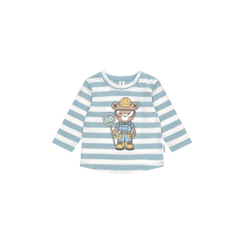 Huxbaby – Roadworks Hux Stripe Top – HB2063S24