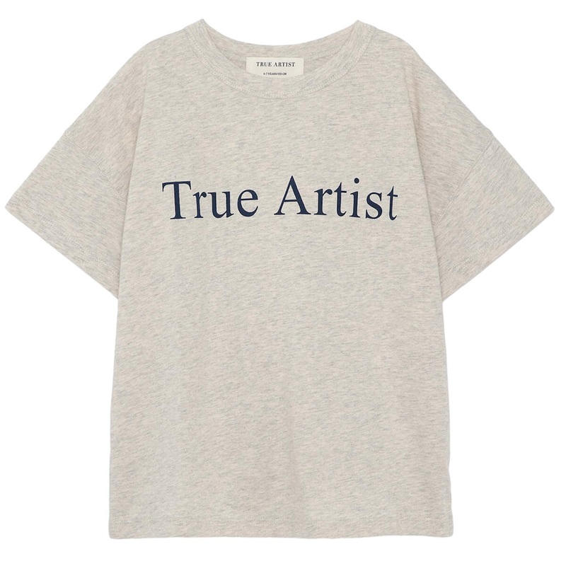 T-Shirt n01 in Grey Melange by True Artist