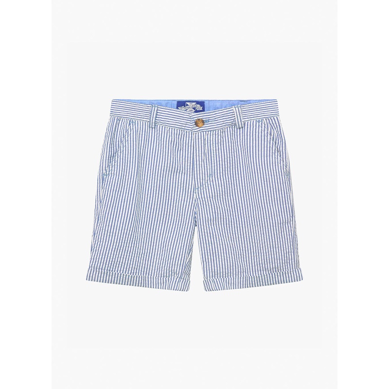 Charlie Chino Shorts in Blue Stripe