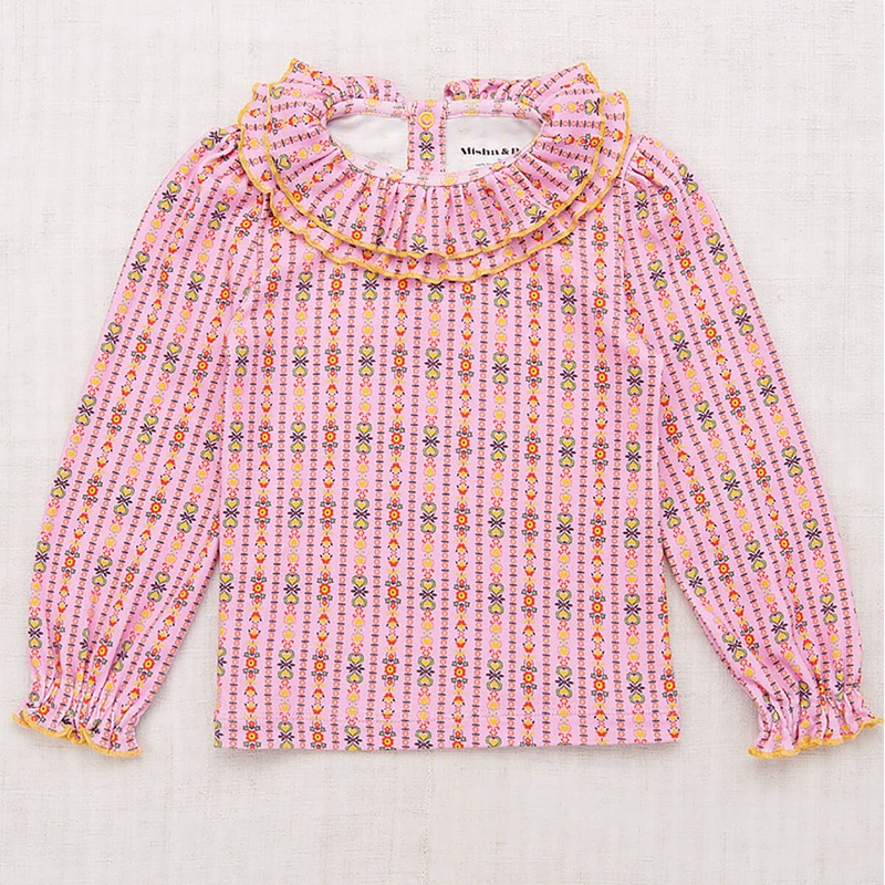 Peggy Top in Pink Lilac Bohemia by Misha & Puff