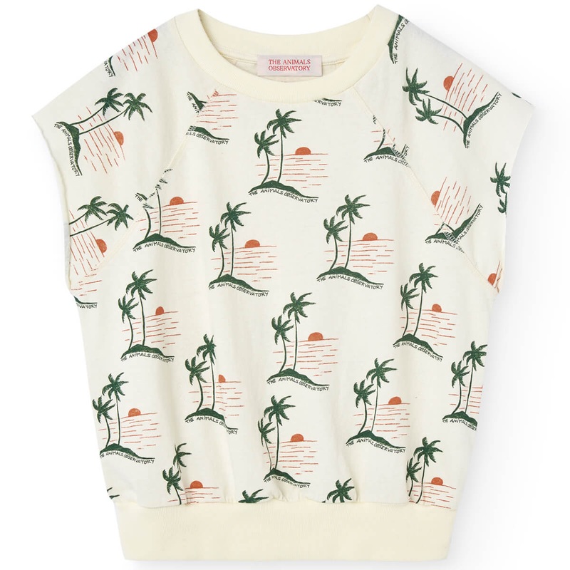 Squab Kids Top in White Lindo by The Animals Observatory