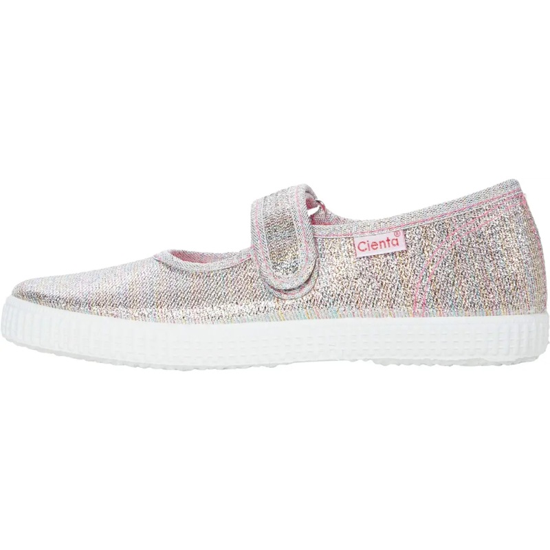 Cienta Canvas Mary Jane in Multicolor Rainbow Sparkle, 56083