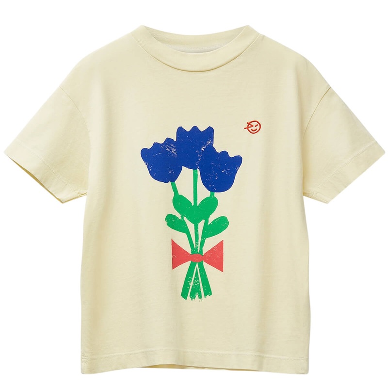 Kite Tee in Pale Lemon Tulips by Wynken