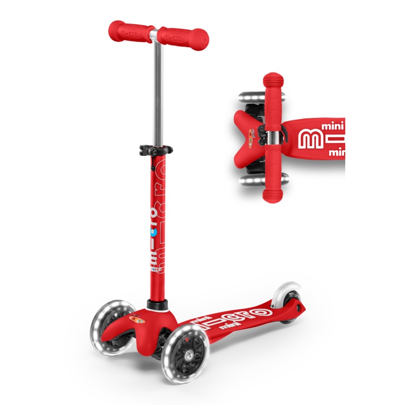 Red LED Micro Mini Deluxe Scooter (2-5 years)