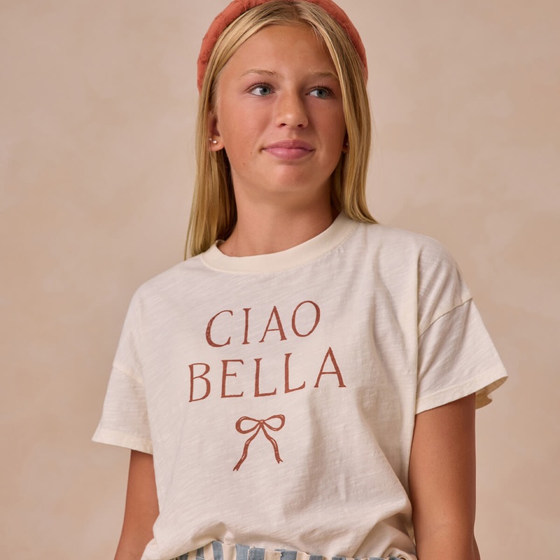 Teen Boxy Tee in Ciao Bella by Rylee & Cru