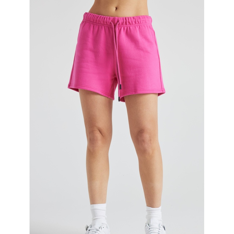 Electric Fleece Gym Shorts – Pink Yarrow