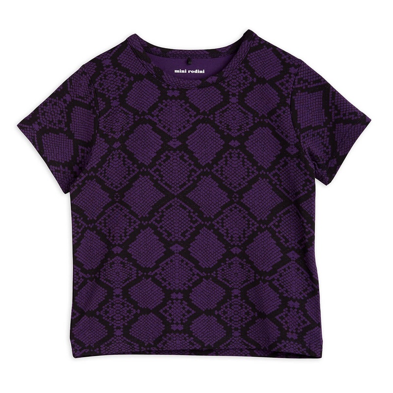 Snakeskin T-Shirt in Purple by Mini Rodini – Last One In Stock – 92/98 (2-3 Years)