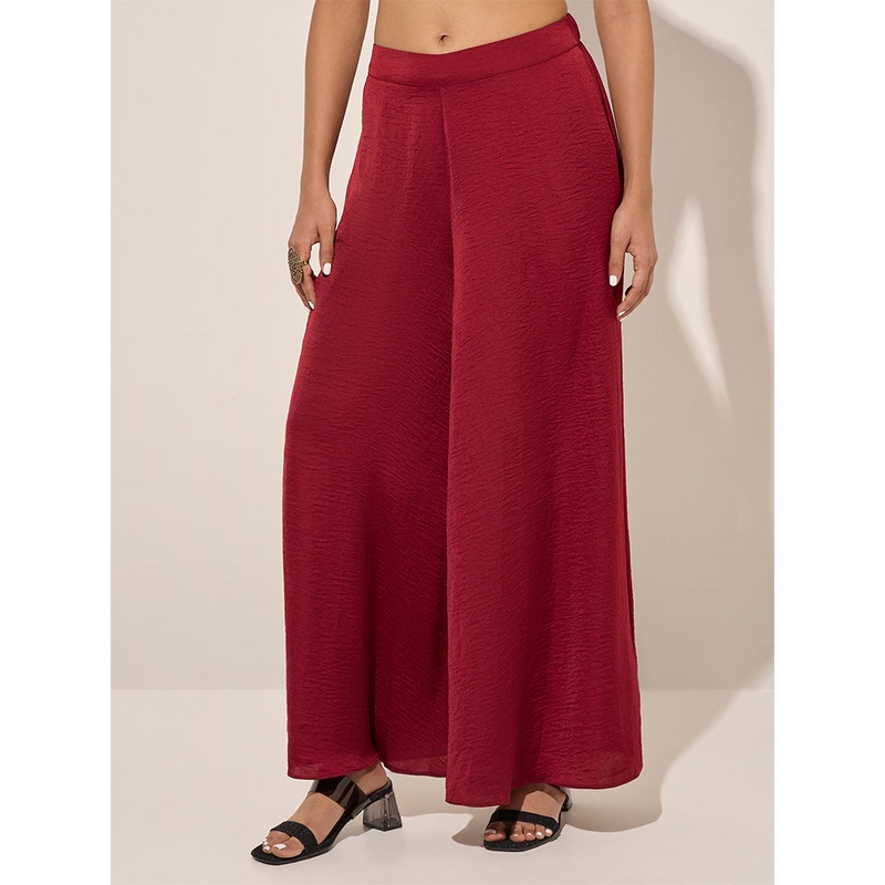 Vark Maroon Palazzos