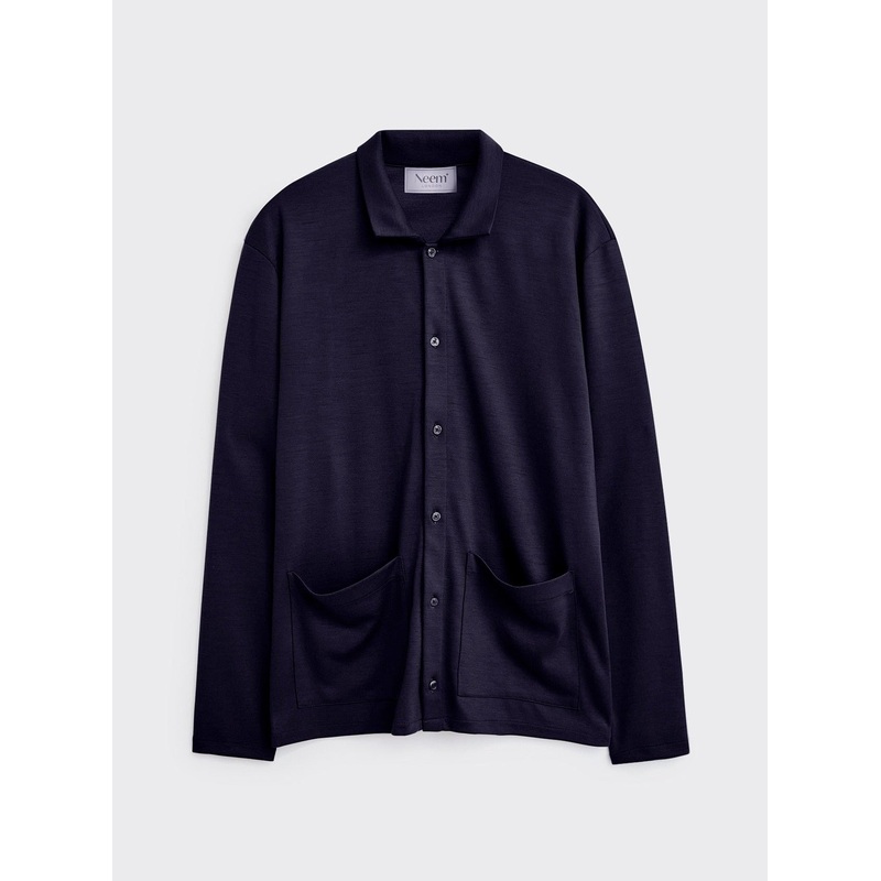 ZQ Merino Neem Over Shirt – Navy