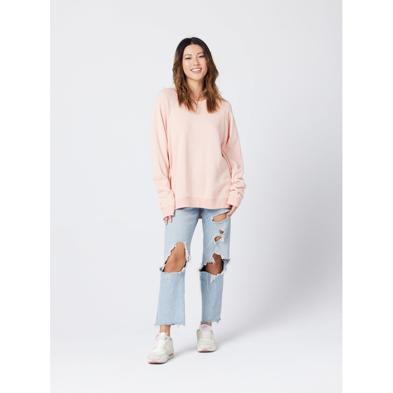 Women’s Raglan Sweatshirt – Dusty Rose