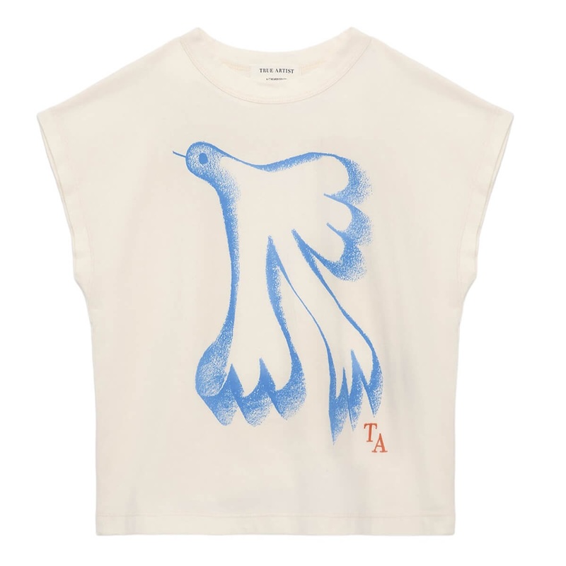 T-Shirt n07 in Cream by True Artist