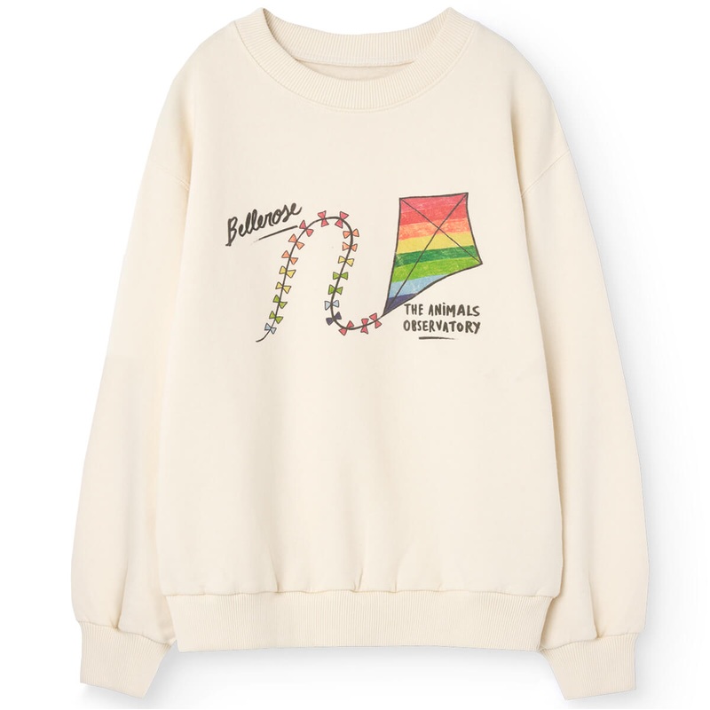 Carabe Kids Sweatshirt in White Ovals by The Animals Observatory x Bellerose