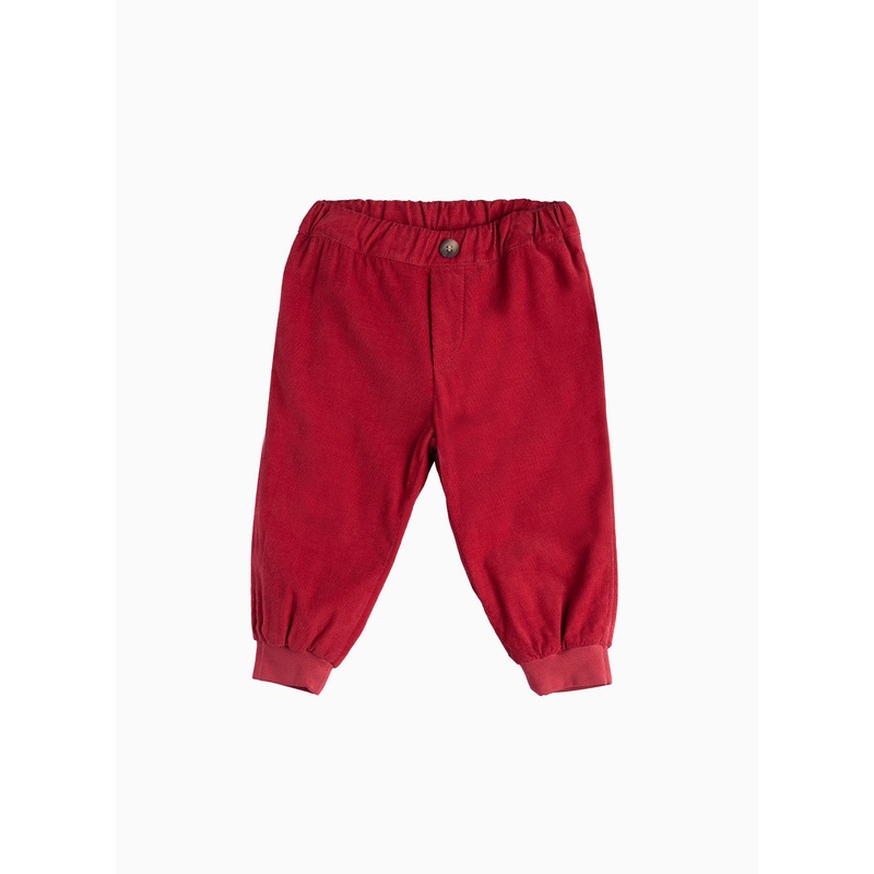Baby Orly Pants in Deep Red Cord