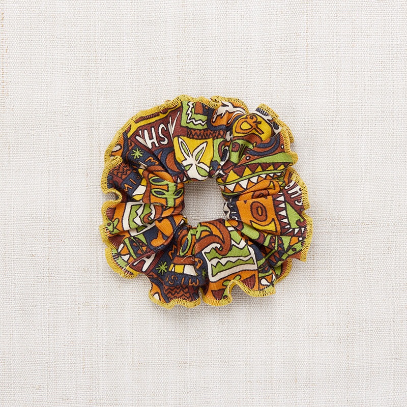 Hair Scrunchie in Fox Groovy Paisley by Misha & Puff