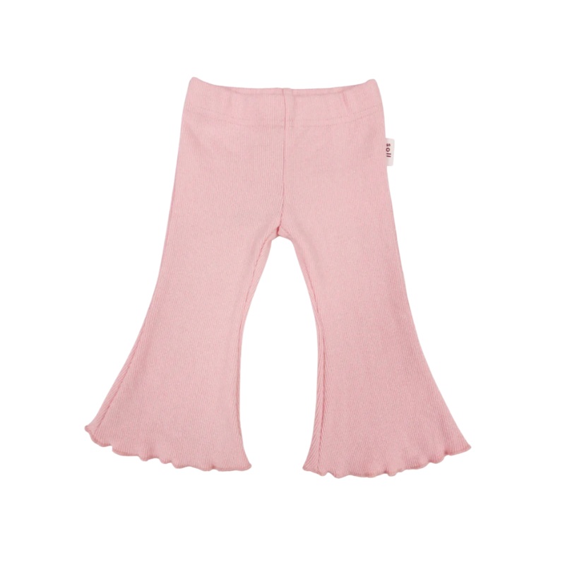 SOLL RIBBED FLARES – PINK