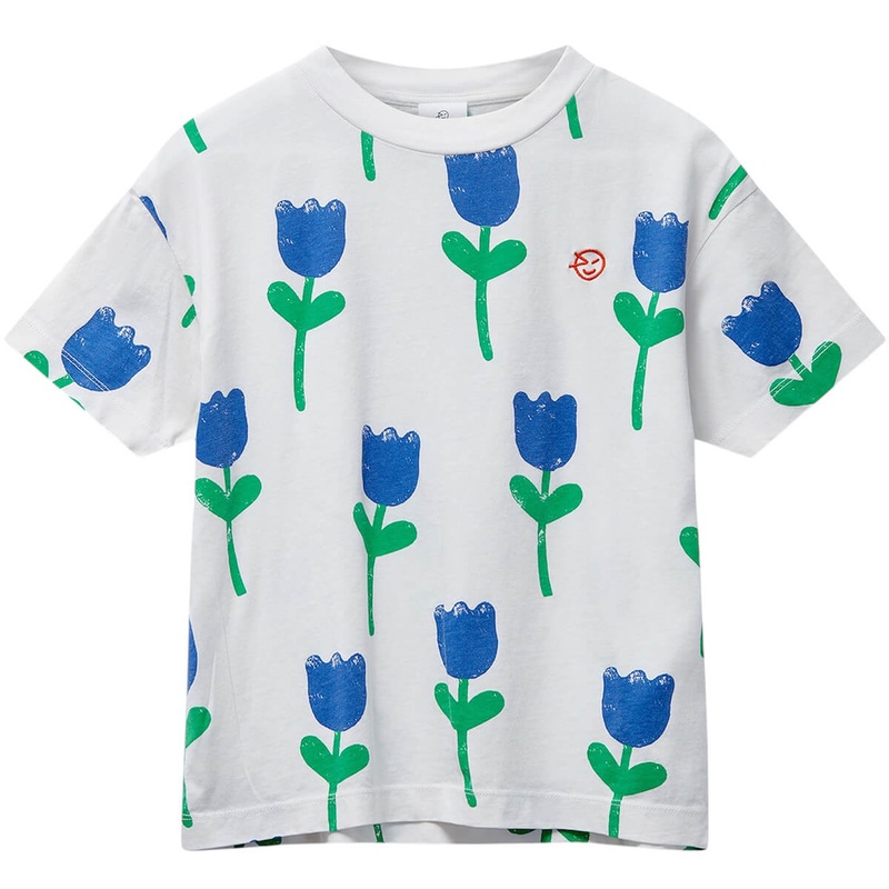 Kite Tee in Ecru Tulips by Wynken