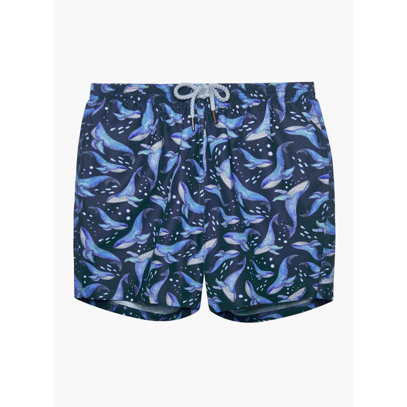 Mens Daddy & Me Swimshorts in Whale