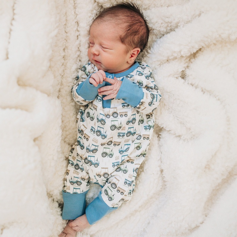 Tractor Tracks Playsuit by Luna and Arlo