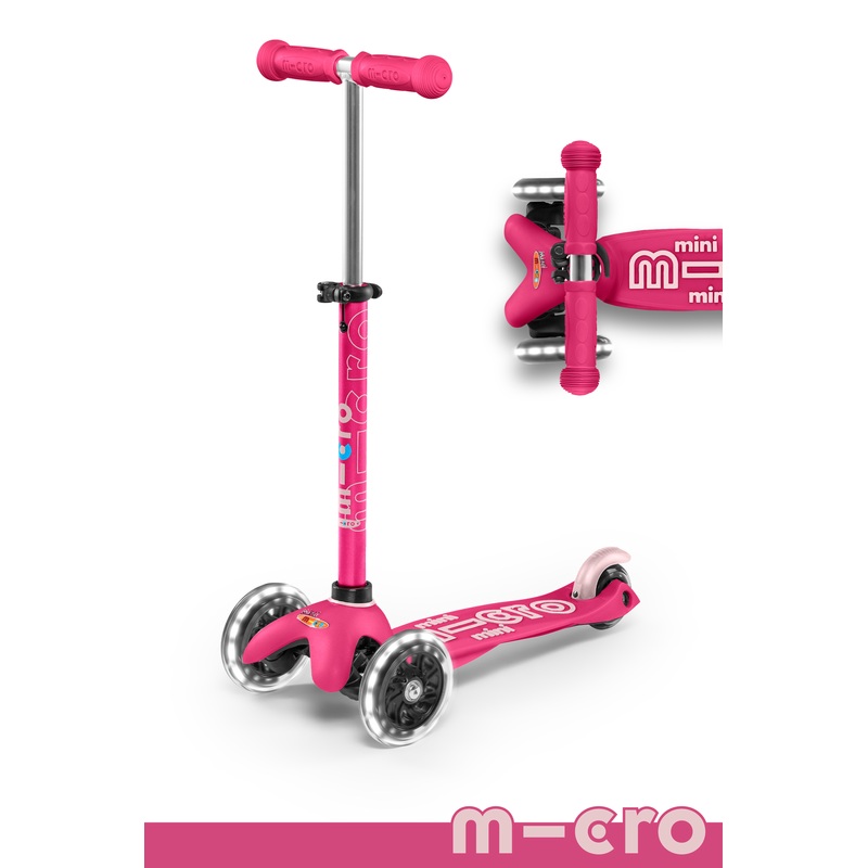 Pink LED Micro Mini Deluxe Scooter (2-5 years)