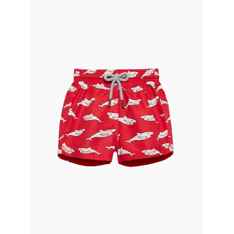 Baby Swimshorts in Red Shark