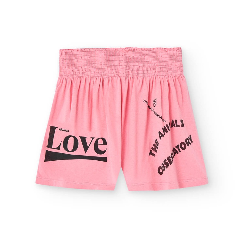 Ostrich Kids Shorts in Pink by The Animals Observatory