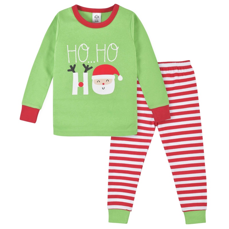 2-Piece Baby & Toddler Neutral Ho Ho Ho Snug Fit Cotton Pajamas