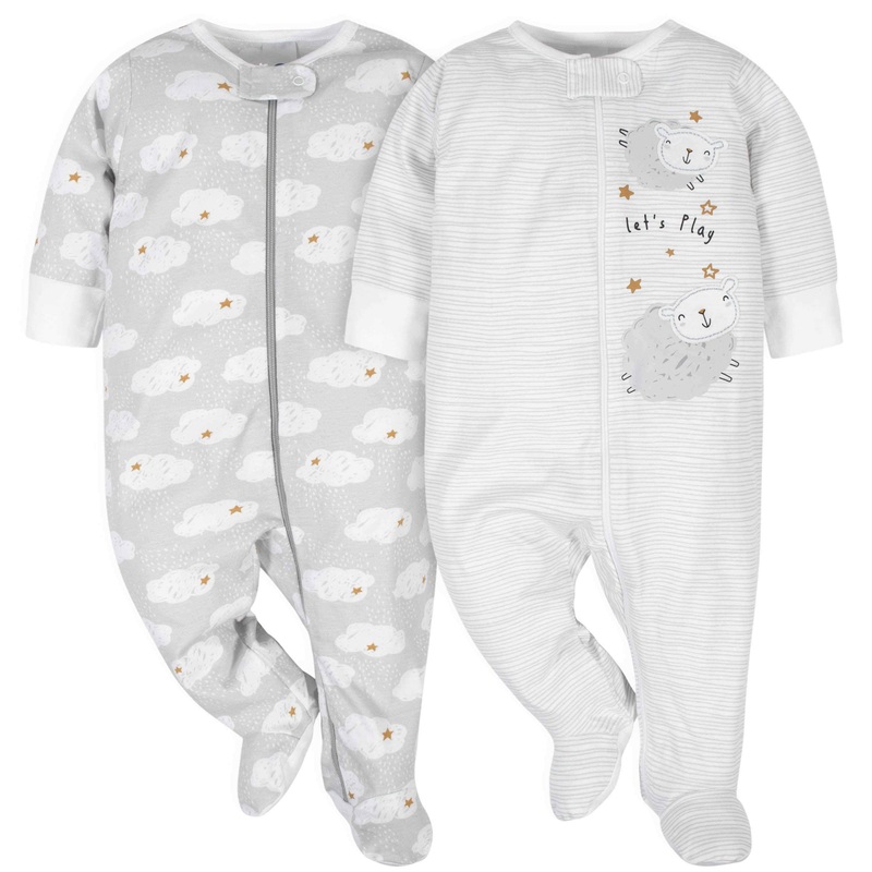 Gerber 2-Pack Baby Neutral Lamb Sleep N’ Plays