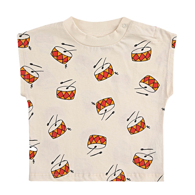 Play The Drum AOP Baby T-Shirt by Bobo Choses – Last One In Stock – 3 Months