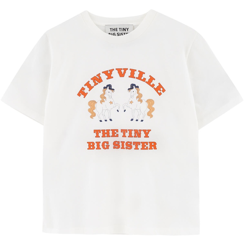 Tiny Ville Tee in Off White by The Tiny Big Sister – Last One In Stock – EUR 34 (UK 6)