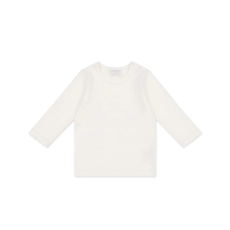Jamie Kay Vinny Long Sleeve Top | Whisper – Pima Cotton