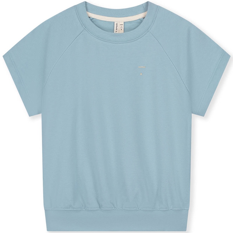 Short Sleeve Sweater in Sky by Gray Label