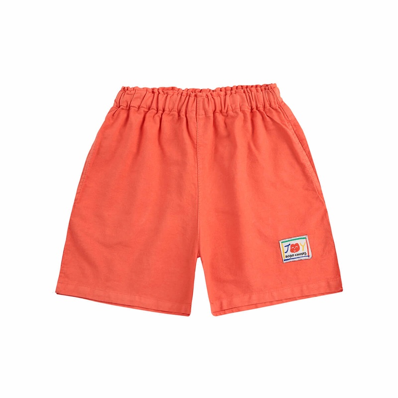 Smiling Woven Bermuda Shorts by Bobo Choses