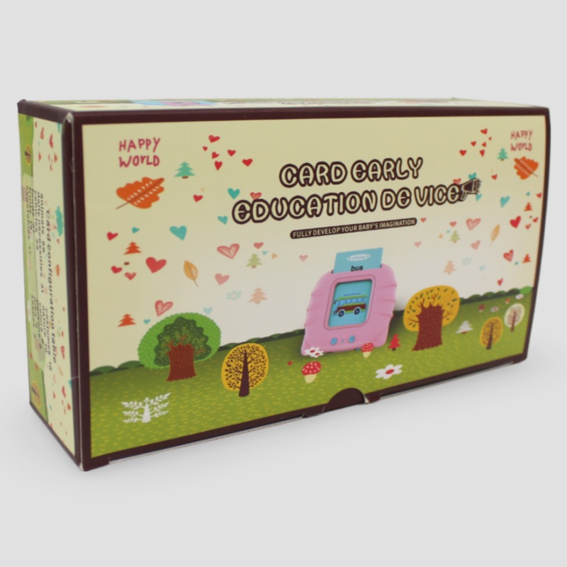 Card Early Education Device  Talking Baby Flash Cards (PINK)