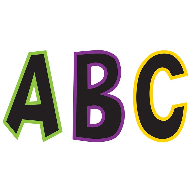 Electric Brights 7″ Fun Font Letters