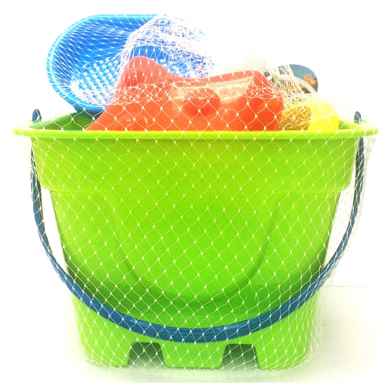 Toysmith 4pc Beach Bucket Set – Green