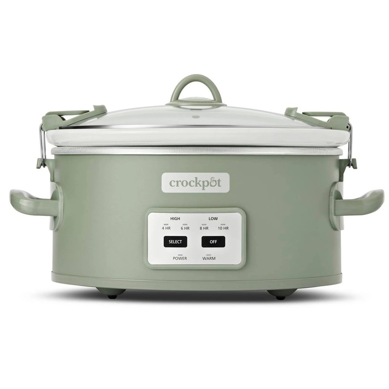 6qt Cook & Carry One Touch Programmable Slow Cooker Moonshine Green