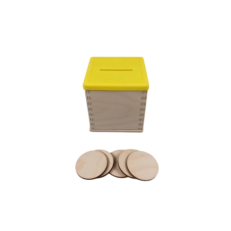 Lovevery Wooden Coin Bank Set